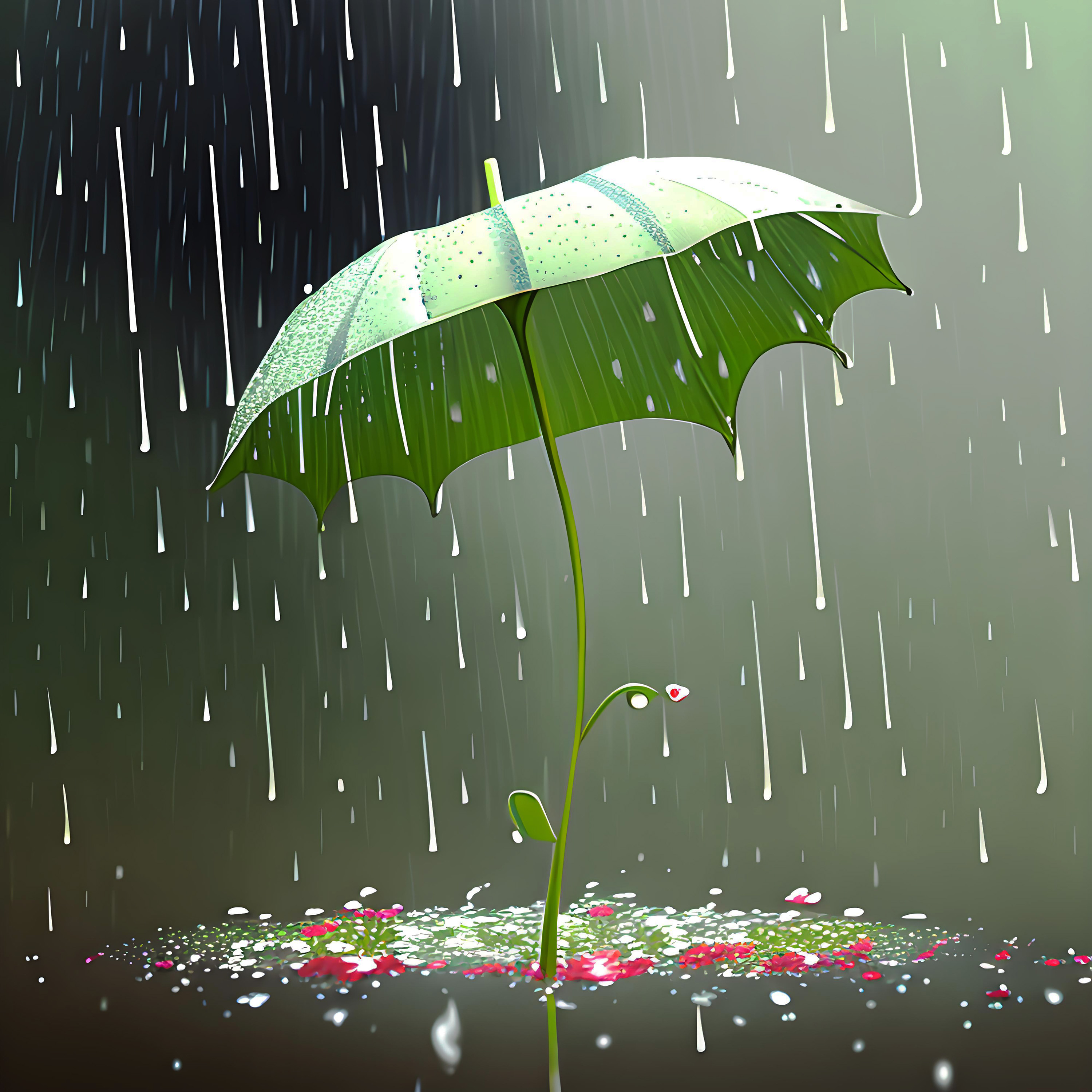 金秋时节. 阴雨连綿,家乡绿意盎然